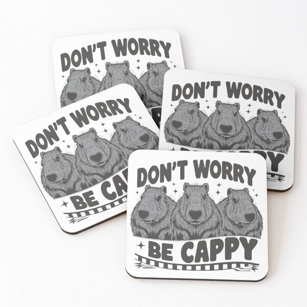Item preview, Dont worry be Cappy - cappybara graphic design designed and sold by Dominika Farkašová.