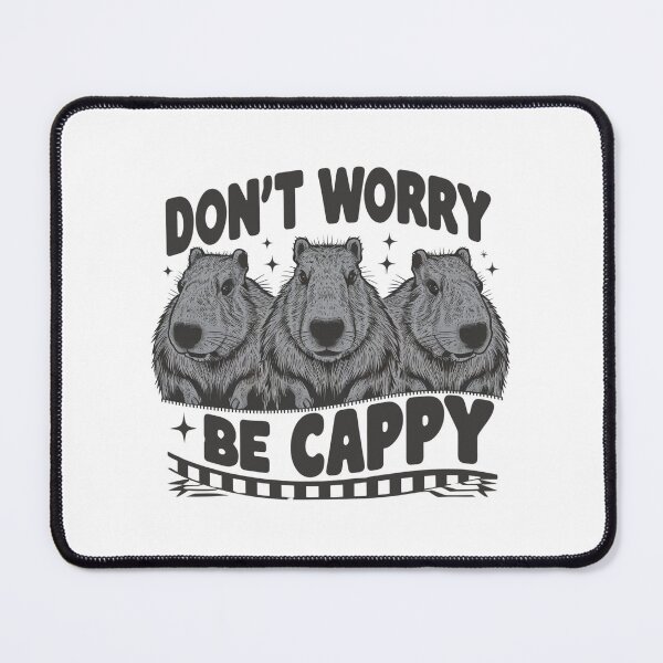 Item preview, Dont worry be Cappy - cappybara graphic design designed and sold by Dominika Farkašová.
