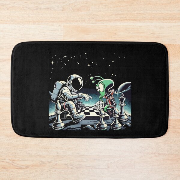Item preview, Astronaut Alien Chess Stars Universe Gift designed and sold by Pineapple-Tree.