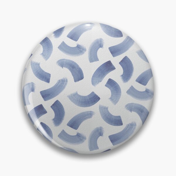 Item preview, Handmade semi circles brush strokes blue designed and sold by Alessandro Remo Mazzoni Remotextiles.