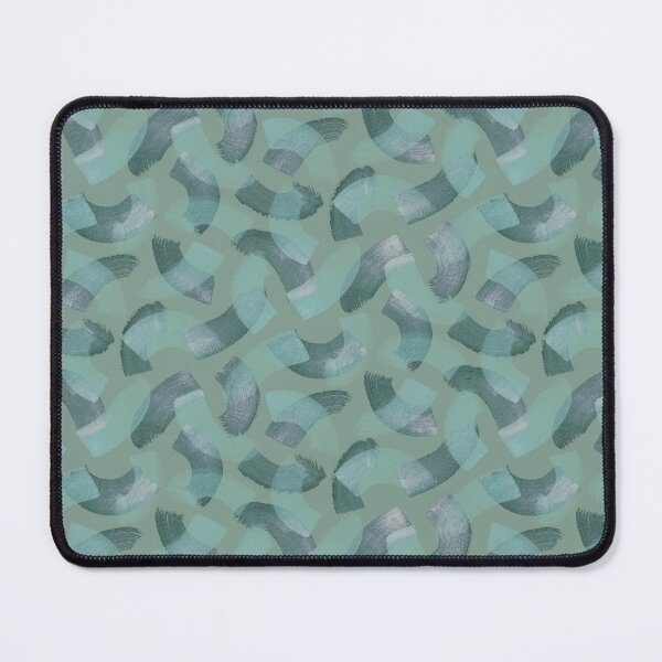 Item preview, Handmade semi circles brush strokes sage green designed and sold by Alessandro Remo Mazzoni Remotextiles.