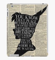 Peter Pan Vintage Dictionary Page Style -- That Place iPad Case/Skin