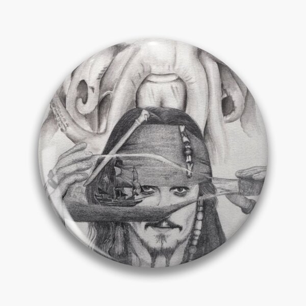 Item preview, Davy Lones & Captain Jack fanart poster designed and sold by Alexandra Varga .