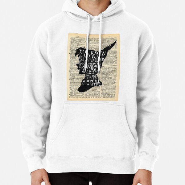 Peter Pan Vintage Dictionary Page Style -- That Place Pullover Hoodie