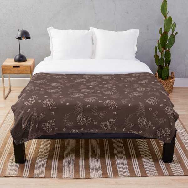 Item preview, Mocha florals designed and sold by The Chaotic Muse LLC.