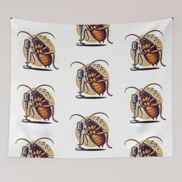 Item preview, Singing Cockroach Art – Quirky, Nostalgic Design designed and sold by Psycho-Crazy.