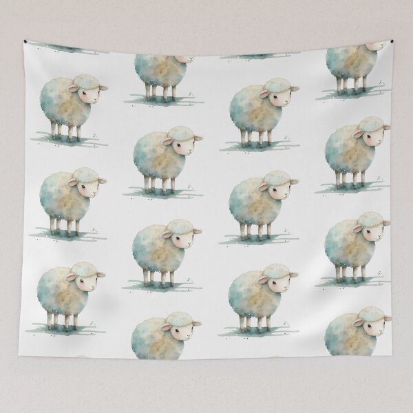 Item preview, Baby Lamb / Illustration designed and sold by eurosouvenir.