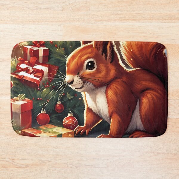 Item preview, Red Squirrels celebrating Christmas  designed and sold by Colin Bentham.