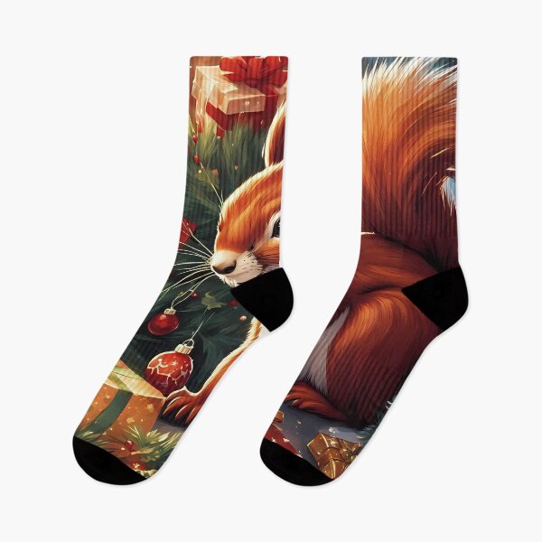 Item preview, Red Squirrels celebrating Christmas  designed and sold by Colin Bentham.
