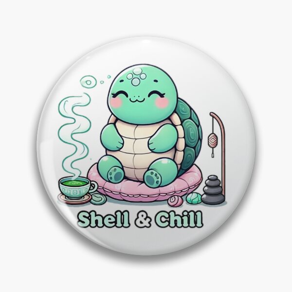 Artikelvorschau, Kawaii Schildkröte Shell & Chill - Zen entworfen und verkauft von Guesso.