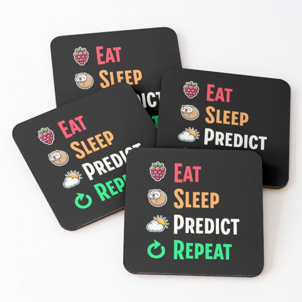 Item preview, Eat sleep predict repeat Groundhog designed and sold by Visual-digital.