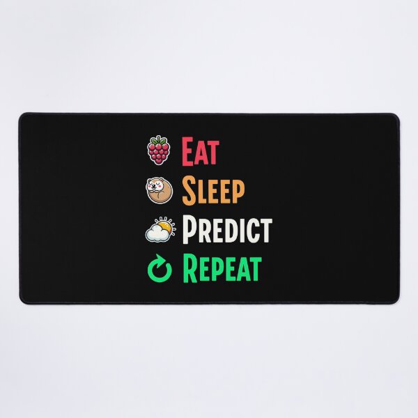 Item preview, Eat sleep predict repeat Groundhog designed and sold by Visual-digital.