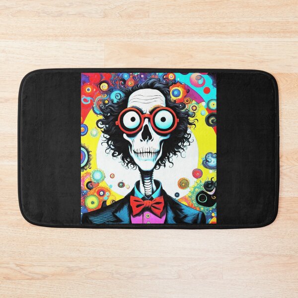 Item preview, Zombie Professor illustration with colorful background designed and sold by ArtDesign-ZA.