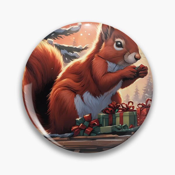 Item preview, Red Squirrels celebrating Christmas  designed and sold by Colin Bentham.
