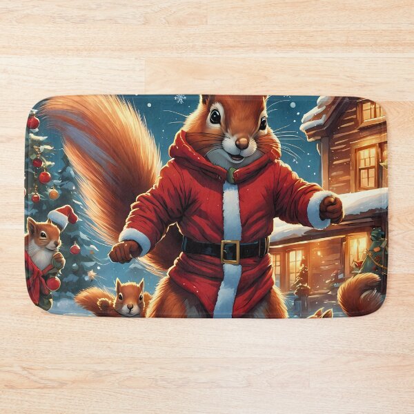 Item preview, Red Squirrels celebrating Christmas  designed and sold by Colin Bentham.