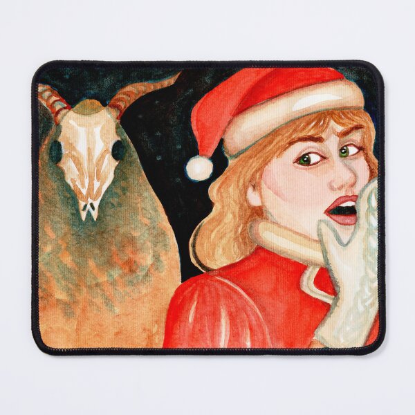 Item preview, Yule Goat and Christmas Elf designed and sold by Ivy Lily Art.