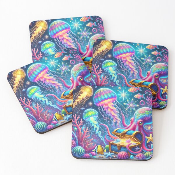 Item preview, Fantasy Bioluminescent Underwater Dream Scene designed and sold by EsraaCreations.
