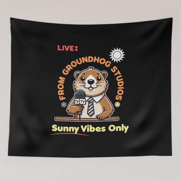 Item preview, live from groundhog studios - sunny vibes only designed and sold by Visual-digital.