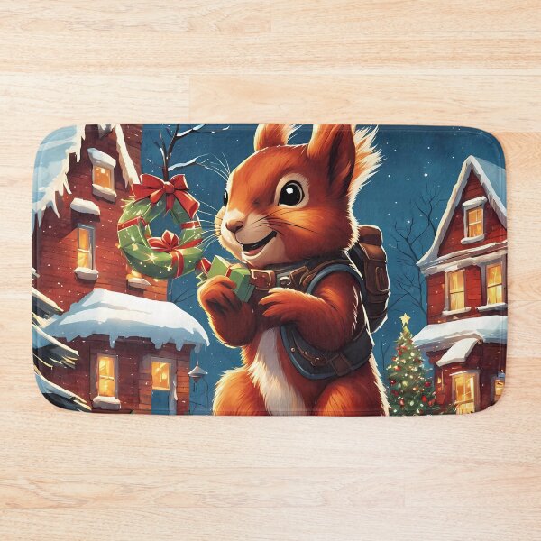 Item preview, Red Squirrels celebrating Christmas  designed and sold by Colin Bentham.