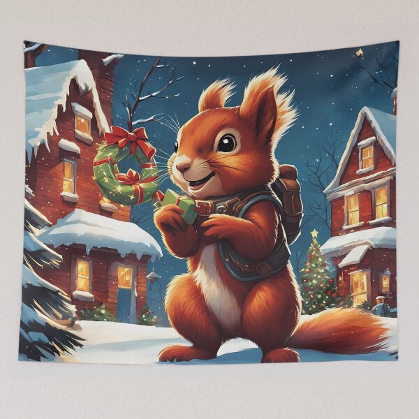 Item preview, Red Squirrels celebrating Christmas  designed and sold by Colin Bentham.