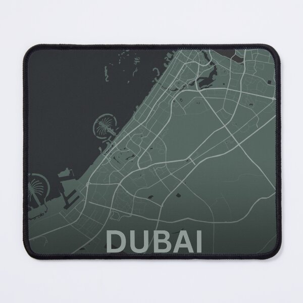 Item preview, minimalistic map dubai uae designed and sold by redbublemahmoud.
