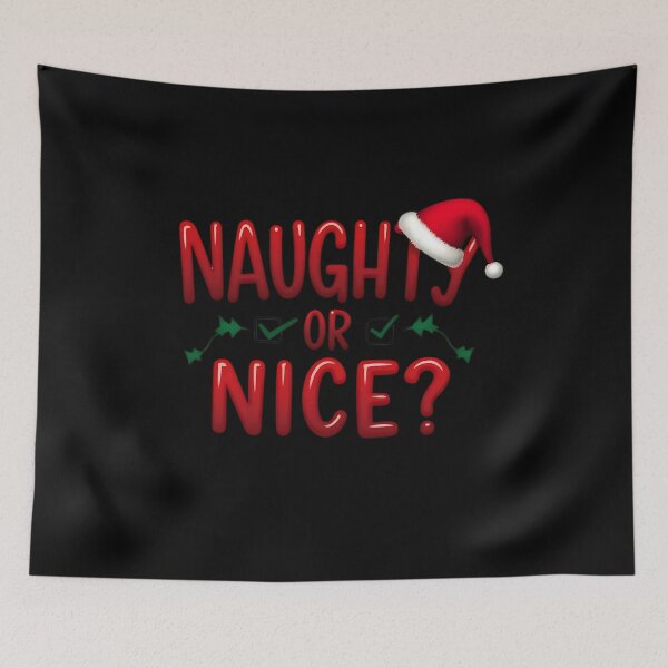Item preview, Naughty or Nice? Why Not Both! - Christmas Design designed and sold by TheThreadStore.