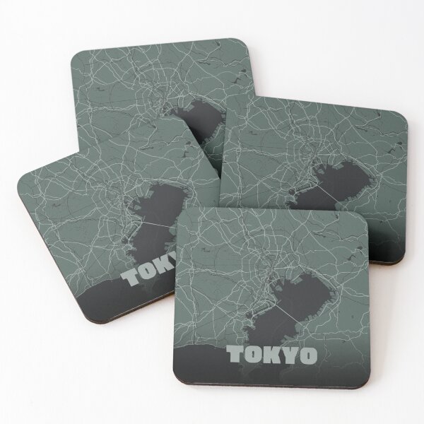 Item preview, mimalistic map tokyo japan designed and sold by redbublemahmoud.