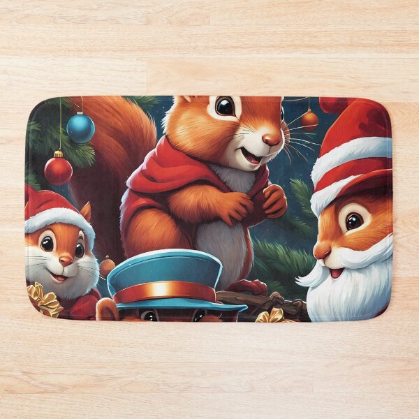 Item preview, Red Squirrels celebrating Christmas  designed and sold by Colin Bentham.