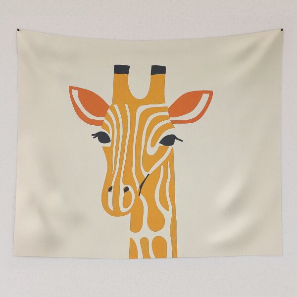 Artikelvorschau, Ein minimalistisches Giraffendesign. entworfen und verkauft von HEMRO.