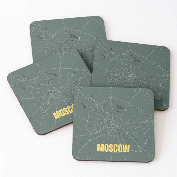 Item preview, minimalistic map moscow russia designed and sold by redbublemahmoud.