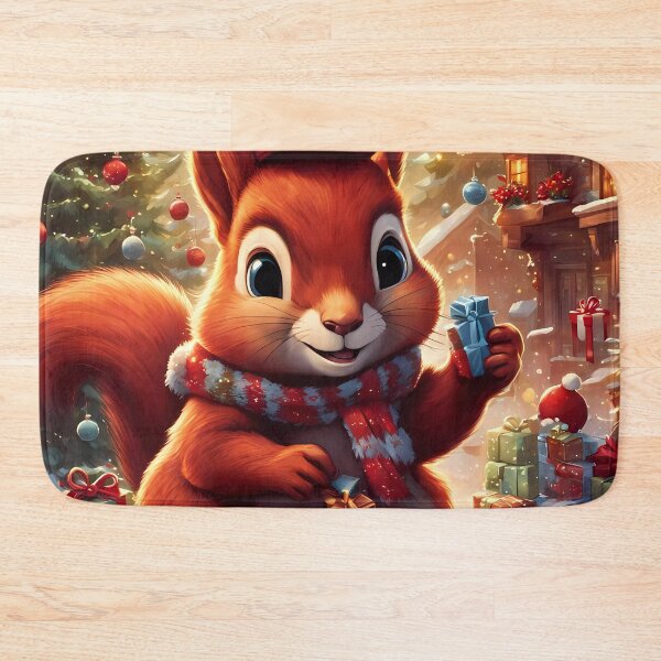 Item preview, Red Squirrels celebrating Christmas  designed and sold by Colin Bentham.