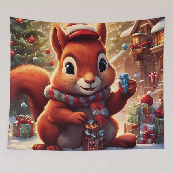 Item preview, Red Squirrels celebrating Christmas  designed and sold by Colin Bentham.