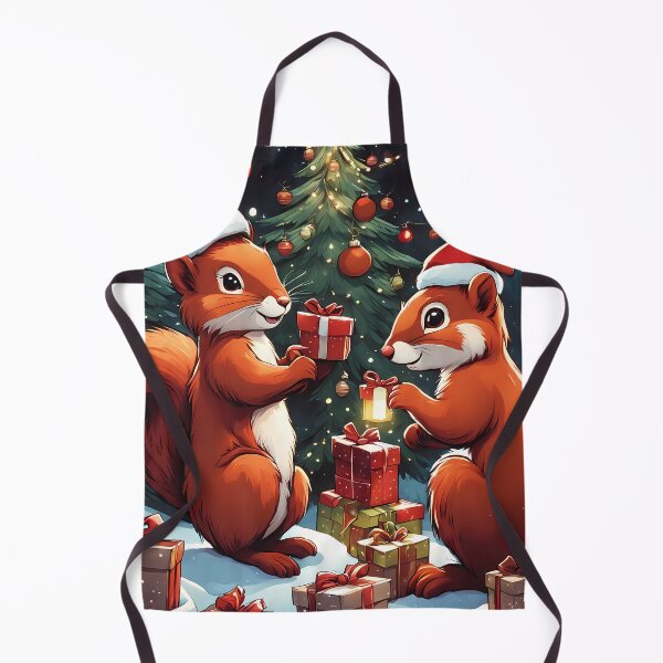 Item preview, Red Squirrels celebrating Christmas designed and sold by Colin Bentham.