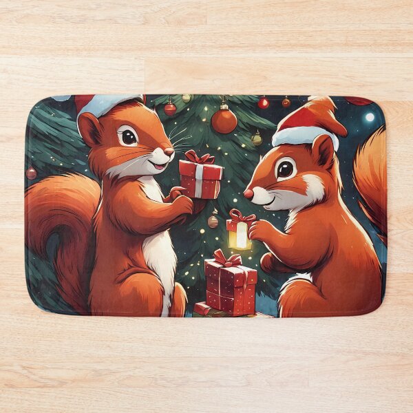 Item preview, Red Squirrels celebrating Christmas  designed and sold by Colin Bentham.