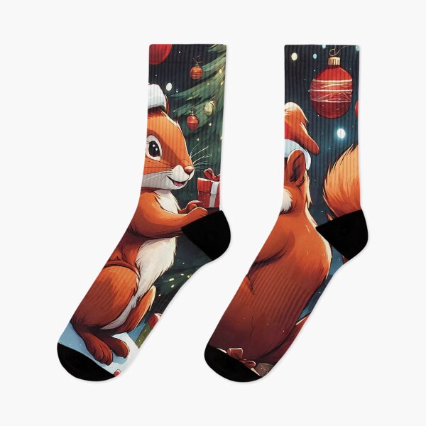 Item preview, Red Squirrels celebrating Christmas  designed and sold by Colin Bentham.