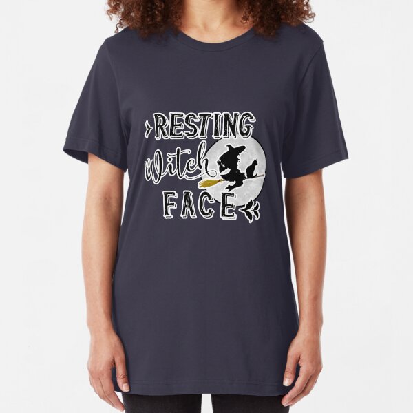 resting witch face Slim Fit T-Shirt