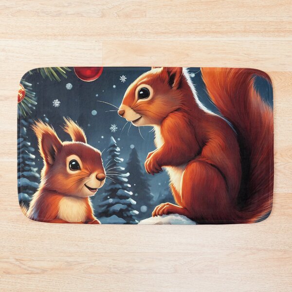 Item preview, Red Squirrels celebrating Christmas  designed and sold by Colin Bentham.