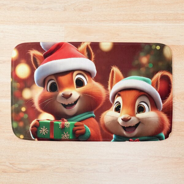 Item preview, Red Squirrels celebrating Christmas  designed and sold by Colin Bentham.