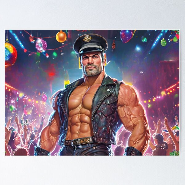 Item preview, Who's Your Leather Daddy? Celebration Leather Berlin Biker Gay Leder Pride Graphic Design designed and sold by ItsAKinkThing.