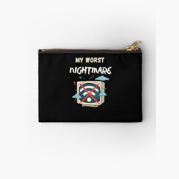 Item preview, My worst nightmare, no wi-fi, the perfect t-shirt for those who can’t imagine life without the interne designed and sold by FelkMariShop.