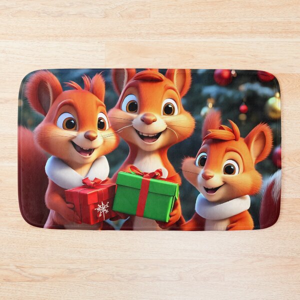 Item preview, Red Squirrels celebrating Christmas  designed and sold by Colin Bentham.