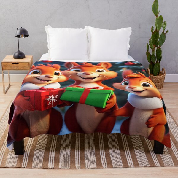 Item preview, Red Squirrels celebrating Christmas  designed and sold by Colin Bentham.