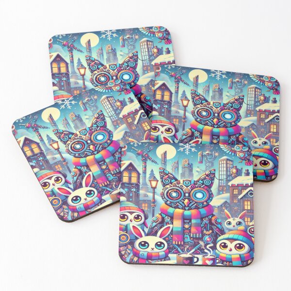 Item preview, Cozy Cyber-Creature Village designed and sold by Imaginarium of Chaos falcon88 .