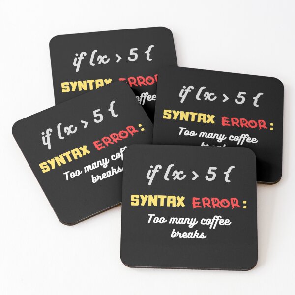 Item preview, Syntax Error, tech humor, the perfect t-shirt for tech enthusiasts and programmers designed and sold by FelkMariShop.