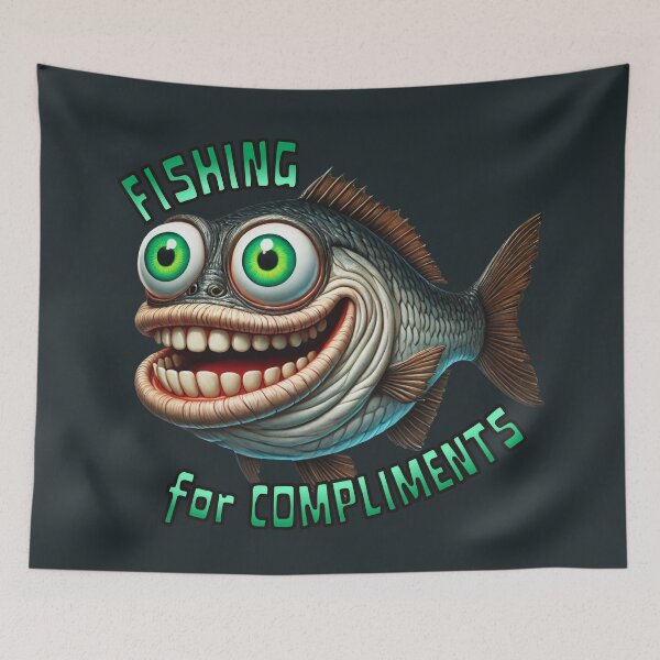 Item preview, Fishing for compliments  designed and sold by YuliaHulia.