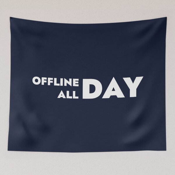 Item preview, OFFLINE DAY ALL DAY, Unique designed and sold by villacreativa.