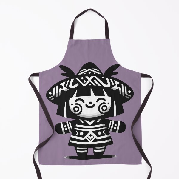 Item preview, Muñeca Huichol: A Captivating Monochrome Huichol-Inspired Doll Design designed and sold by Edgar Ramirez.