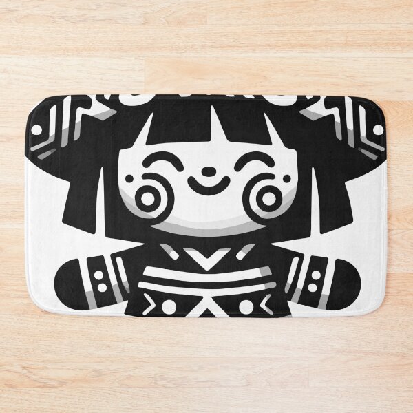 Item preview, Muñeca Huichol: A Captivating Monochrome Huichol-Inspired Doll Design designed and sold by Edgar Ramirez.