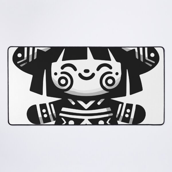 Item preview, Muñeca Huichol: A Captivating Monochrome Huichol-Inspired Doll Design designed and sold by Edgar Ramirez.