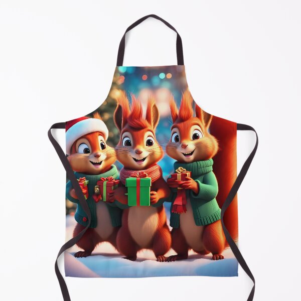 Item preview, Red Squirrels celebrating Christmas designed and sold by Colin Bentham.